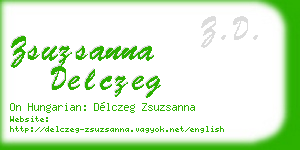 zsuzsanna delczeg business card